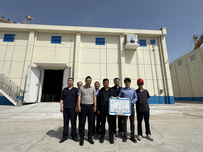 羅山國家糧食儲(chǔ)備庫工程鐵路以北3棟倉順利驗(yàn)收